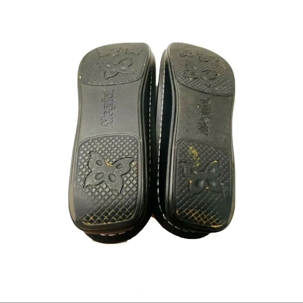 Alegria Posh Pewter Snake Print ALG-759 Leather Slip On Mules Sandals Sz… - Picture 9 of 9